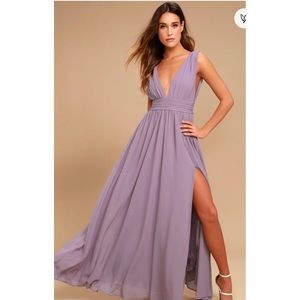 Heavenly Hues Dusty Purple Maxi Dress